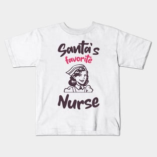 sant's favorite nurse Kids T-Shirt